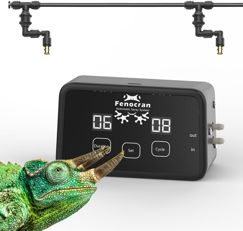 Fenocran Automatic Reptile Mister System, Reptile Humidifiers Smart Misting System, Chameleon Mister Automatic - Image 1